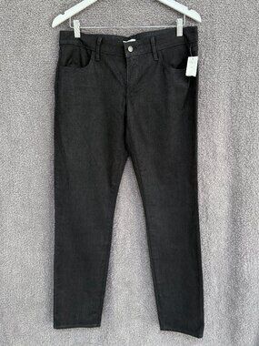 Gap sateen charcoal grey low rise pants with stretch sz 10